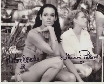 Martine Beswick & Luciana Paluzzi Signed Photo - Thunderball - James Bond- BA264 • £65