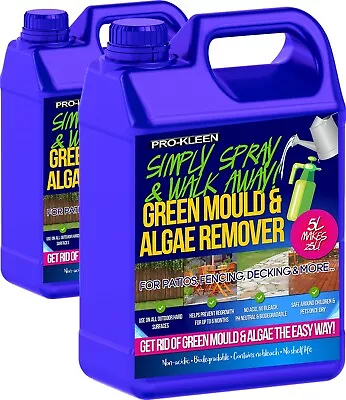 £24.95 • Buy ProKleen Patio Cleaner 10L Mould Algae Killer 25% Stronger Decking Brick Fencing