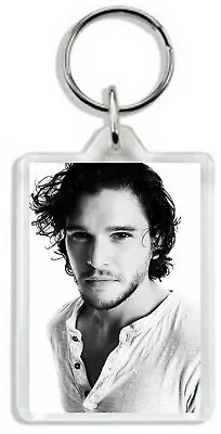 Kit Harington 001 (Jon Snow - Game Of Thrones) Keyring / Bag Tag *Great Gift* • £4.69