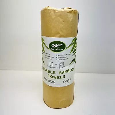 Eco Cleaner Eco-Friendly Cleaning Bamboo Hand Towels Reusable Washable 30 Sheets • $14.95