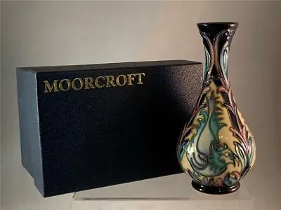 £388.60 • Buy 2007 Moorcroft MOROCCAN MYTHS Bird Vase 1st Quality 6  Kerry Goodwin Orig Box !!