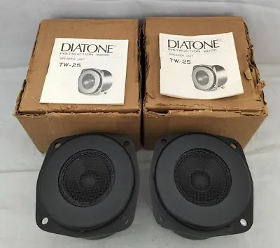 $764.99 • Buy DIATONE TW-25 Speaker Tweeter PAIR USED JAPAN Mitsubishi Vintage Audio Analog