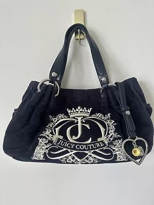 Vintage Y2K Juicy Couture Blue Crest Mini Bag • $99