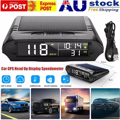 Universal GPS HUD Head UP Digital Display Speedometer Car Speed Warning Altitude • $38.88