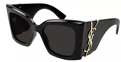 NEW Saint Laurent SL M119 BLAZE-001 Black Cat Eye Women's Sunglasses • $208.50