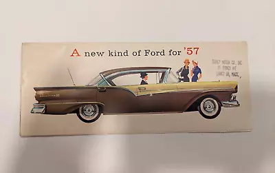 Vintage Original 1957 Ford  Dealer Sales Brochure A New Kind Of Ford For '57 • $10.99