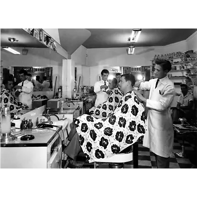 Men's Hairdressing Salon Art Print – Canberra Civic 1950s – 3 Sizes Poster • $19.95