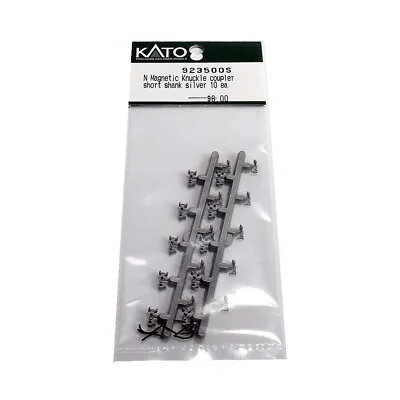 Kato 923500S Magnetic Knuckle Coupler Short Shank Silver (10) : N Scale • $6.99