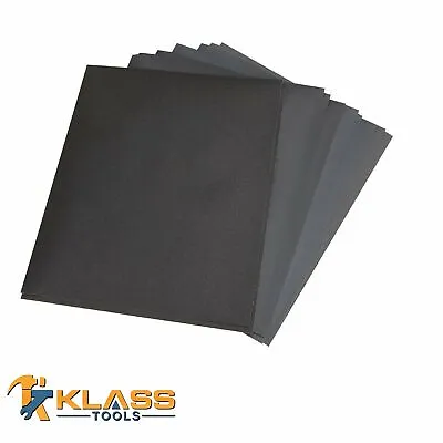 9 In. X 11 In. Premium Wet & Dry Sandpaper/Sanding Sheets (Grit: 80 To 2000) • $298