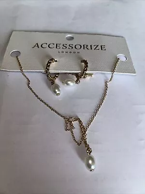 Accessorize Necklace And Earrings  • £4