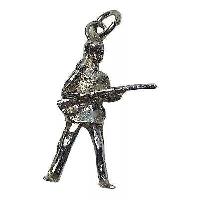 £15 • Buy Vintage Silver Rifleman Soldier Charm For Bracelet Or Necklace (r18)