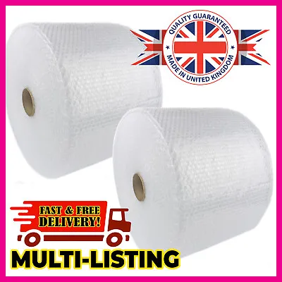 LARGE BUBBLE WRAP 100 METERS LONG ROLLS (300mm 500mm 750mm 1000mm) PACKING ROLL • £115