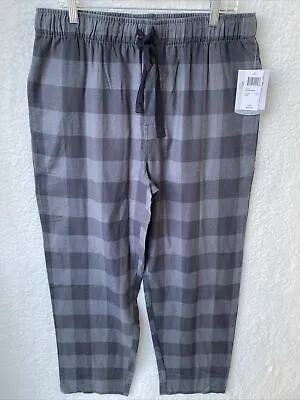 Wrangler Gray Plaid Pajama Pants Men's Sleepwear Comfort Fit Size Large NWT • $19.99