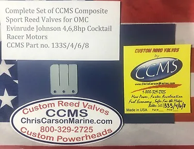 CCMS OMC Johnson Evinrude Sport Outboard Reeds 468hp Cocktail Racer  • $50.58