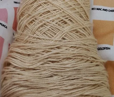 7 Oz Yarn 100% Natural Silk Yarn Weaving Macrame Knitting Daffodil Yellow • $21