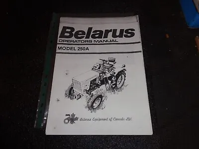 Belarus Tractor  250 A Operators Book Manual English Text • £30