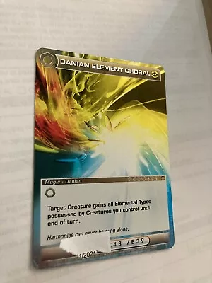 Danian Element Choral Foil  Holo Played Chaotic Card I Combine Shipping • $2.75