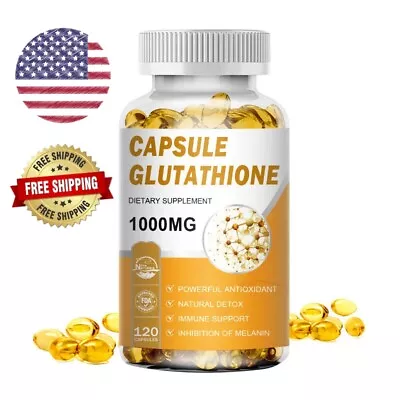 Glutathione Skin Whitening Capsules 1000MG Anti-Aging Antioxidant Supplement US • $12.69