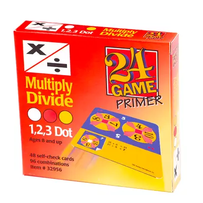 NEW 24 Game Math Primer Multiply Divide 123 Dot- Ages 8+ 96 Self Check Cards • $14.95