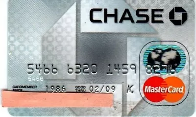 Chase Master Card Ex 01-09 • $4.63