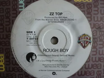 *ZZ TOP  Rough Boy / Delirious  7 Vinyl Record 45rpm • $11.90