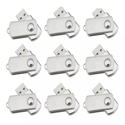 Lot/Bulk - (10 Pack) Silver USB 2.0 Flash Drive Memory Stick Storage Data U Disk • $31.90