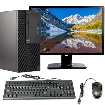 Dell I5 Desktop MT 16GB RAM 1TB HD 22  LCD Windows 10 Pro Computer PC WiFi • $168.51
