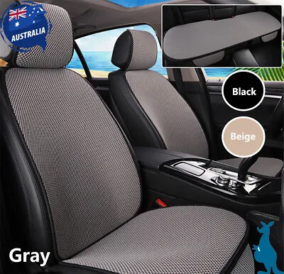 Breathable Car Seat Covers Automotive Cushions Canvas Mats For Kia Front Rear AU • $28.49