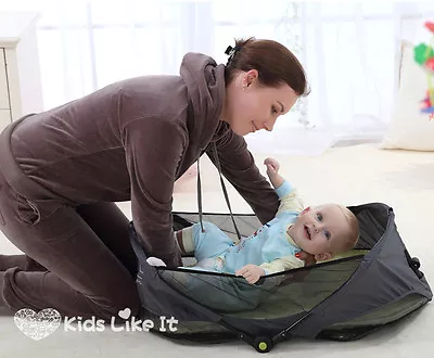 15Jollybaby BABY Infant PORTABLE TRAVEL COT EASY CARRY SLEEP Bed BASSINET NEW • $58.65