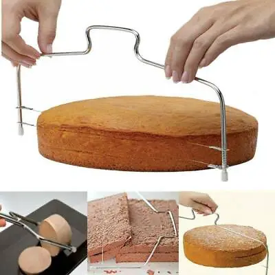 £5.39 • Buy Cake Cutter Leveller Slicer Decorating Wire Slicer Cutting Decorator Tool Steel