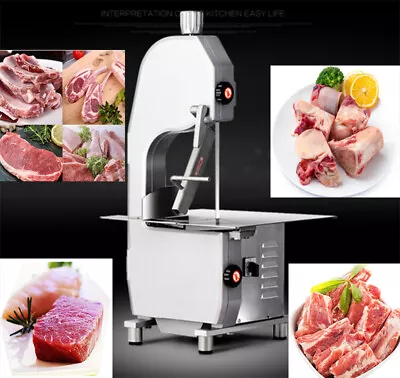 Frozen Meat Bone Saw Cutter Slicer Steak Fish Meat Cutting Machine Equipment New • $657.75