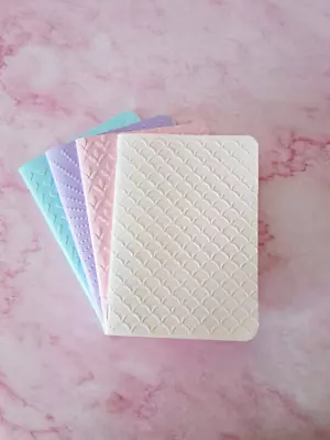 A6 Pocket Notebook Set Embossed Soft Cover Candy Pastels 4 Pack • $12