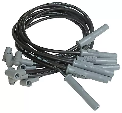 MSD 31363 Super Conductor 8.5mm Plug Wire Set 73-76 Chevy BBC Straight HEI Boot • $133.95