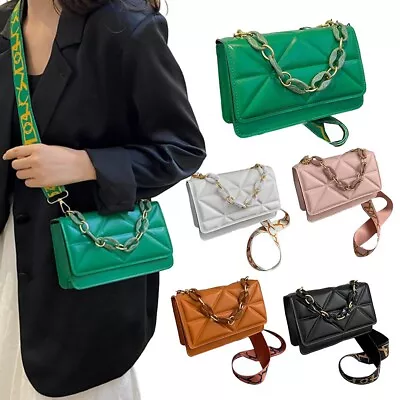 Retro Style Women Shoulder Bag Handbags PU Leather Flap Bag Crossbody Clutch • $14.89