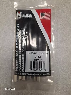 MK Morse MPD10 Hole Saw Pilot Drill Bits - 10pc • $24.95