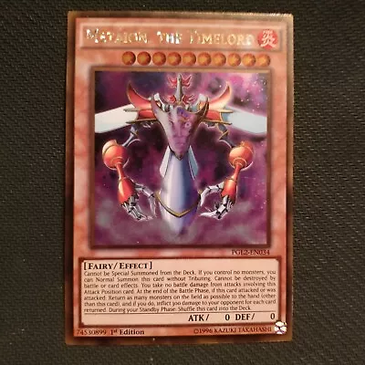 Yu-Gi-Oh! Metaion The Timelord - PGL2-EN034 - 1st Edition - Gold Rare - NM/VLP • $2