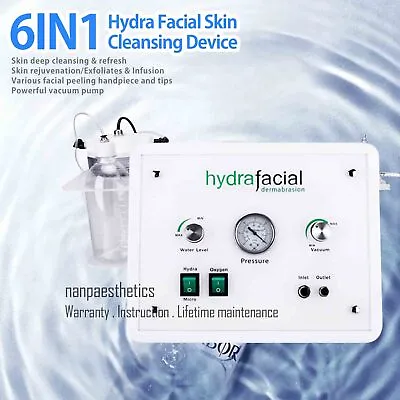 6in1 Hydro Hydra Spa Facial Peeling Machine Water Dermabrasion Skin Rejuvenation • $600