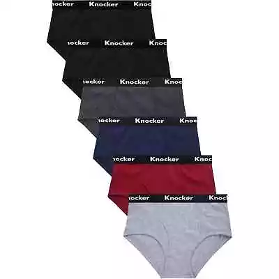 3 Or 6 Mens Classic Briefs  Cotton Blend Colors Knocker  Lot Underwear • $13.99