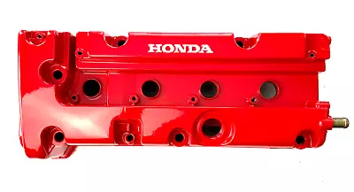 Honda K Series Powder Coated RED W/White HONDA Logo Valve Cover K24 K20 Acura • $199.98