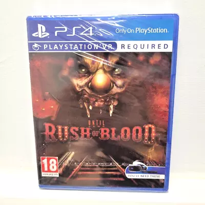 Until Dawn Rush Of Blood (VR Required) PS4 BRAND NEW & SEALED • $69.64