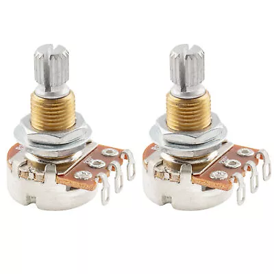 Musiclily Pro 2Pcs Brass Thread Mini Metric B1 Meg Linear Taper Potentiometers • $10.39