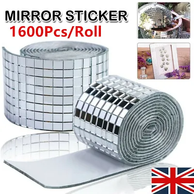 100cm Mosaic Tile Stickers Stick Bathroom Kitchen Home Wall Decal Self-adhesive • £5.09