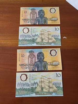 1988 Australian $10 Dollar Rare Bicentennial Bank Note  • $600
