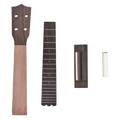 Ukulele Neck Fretboard Tuning Pegs Machines Bone Nut Bridge For Concert Uke • $34.09