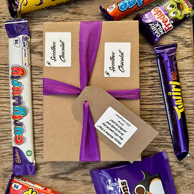 Cadbury Chocolate Bar Gift Box Personalised Hamper Valentines Day Xmas Birthday • £7.49