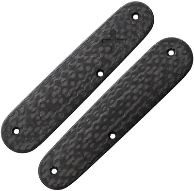Flytanium Victorinox Cadet Black & Grey Carbon Fiber Knife Handle Scales • $72