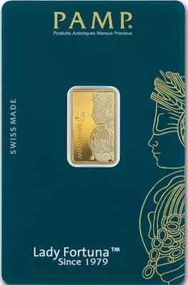 5 Gram Gold Bar-PAMP Lady Fortuna 45th Anniversary (In Assay) LUCKY #777 5G  • $999