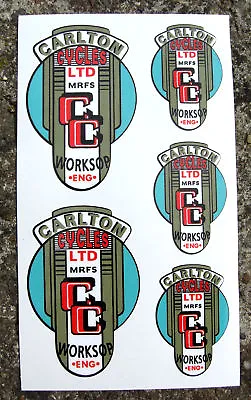 CARLTON 50's Vintage Cycle Frame Decals Stickers • $6.26