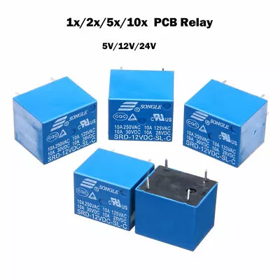 1Pcs Mini DC12V SONGLE Miniatur Power Relais SRD-12VDC-SL-C PCB Type 5Pin • $1.99