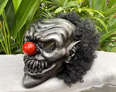 Clown Custom Motorcycle Helmet Killer Clown Skull Helmet Clown Mask With Hair • $299